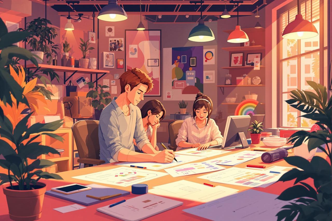 短剧资源库 - 品牌故事，创意团队在短剧资源库工作室创作高质量动漫短剧